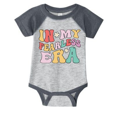 Retro Groovy In My Fearless Era Vintage Infant Baby Jersey Bodysuit