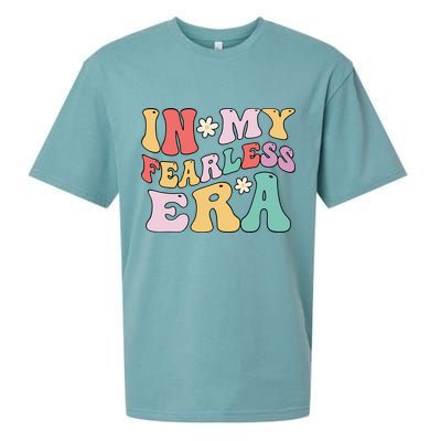 Retro Groovy In My Fearless Era Vintage Sueded Cloud Jersey T-Shirt