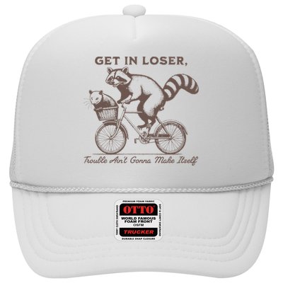 Raccoon Get In Loser Trouble Aint Gonna Make Itself Trucker Hat