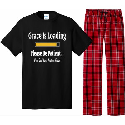 Religious Grace Is Loading Please Be Patient Surgery Gift Cool Gift Pajama Set