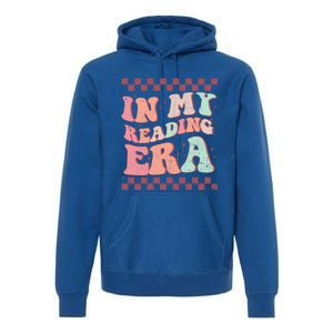 Retro Groovy In My Reading Era Book Lovers Book Reader Gift Premium Hoodie