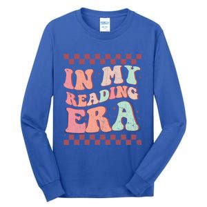 Retro Groovy In My Reading Era Book Lovers Book Reader Gift Tall Long Sleeve T-Shirt