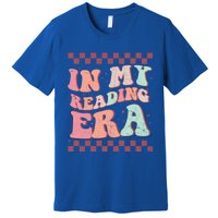 Retro Groovy In My Reading Era Book Lovers Book Reader Gift Premium T-Shirt