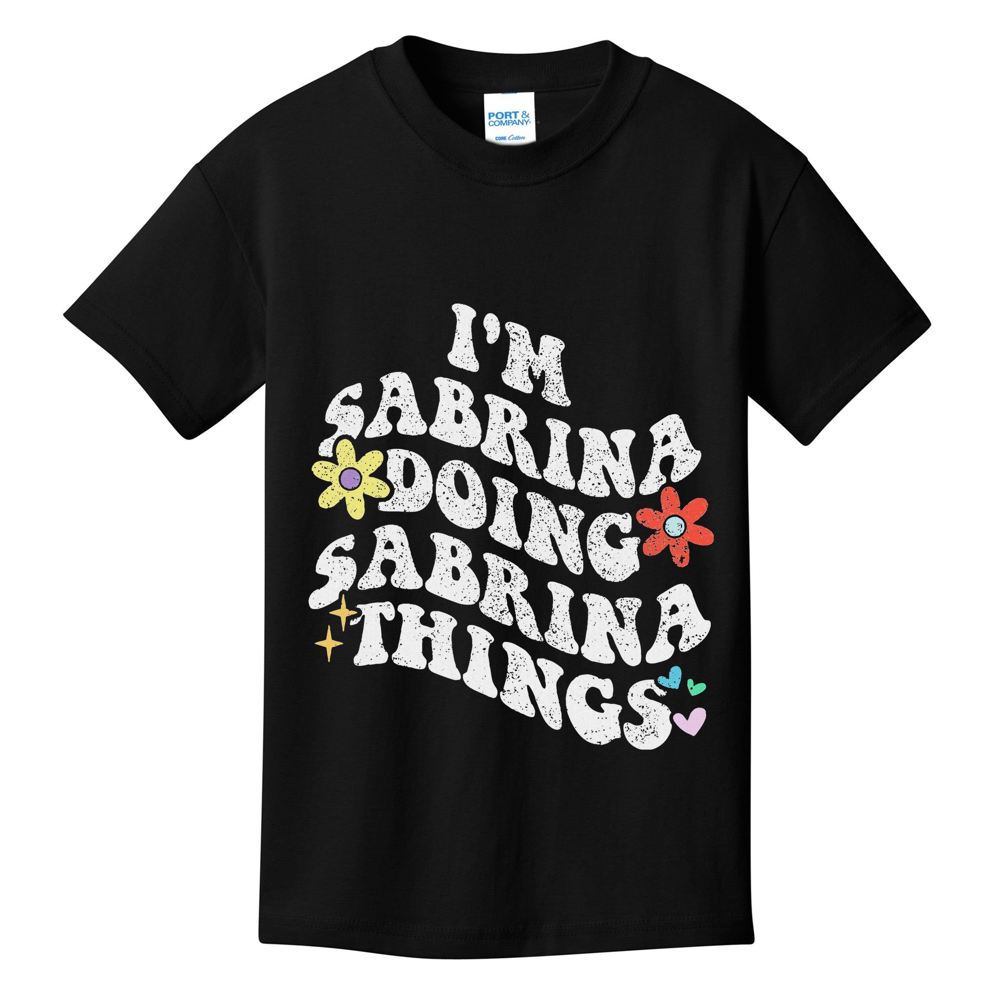 Retro Groovy Im Sabrina Doing Sabrina Things Funny MotherS Kids T-Shirt
