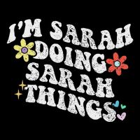 Retro Groovy Im Sarah Doing Sarah Things Funny MotherS Day Backpack