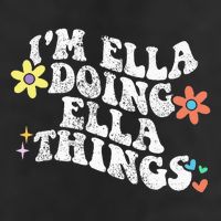 Retro Groovy Im Ella Doing Ella Things Beanie