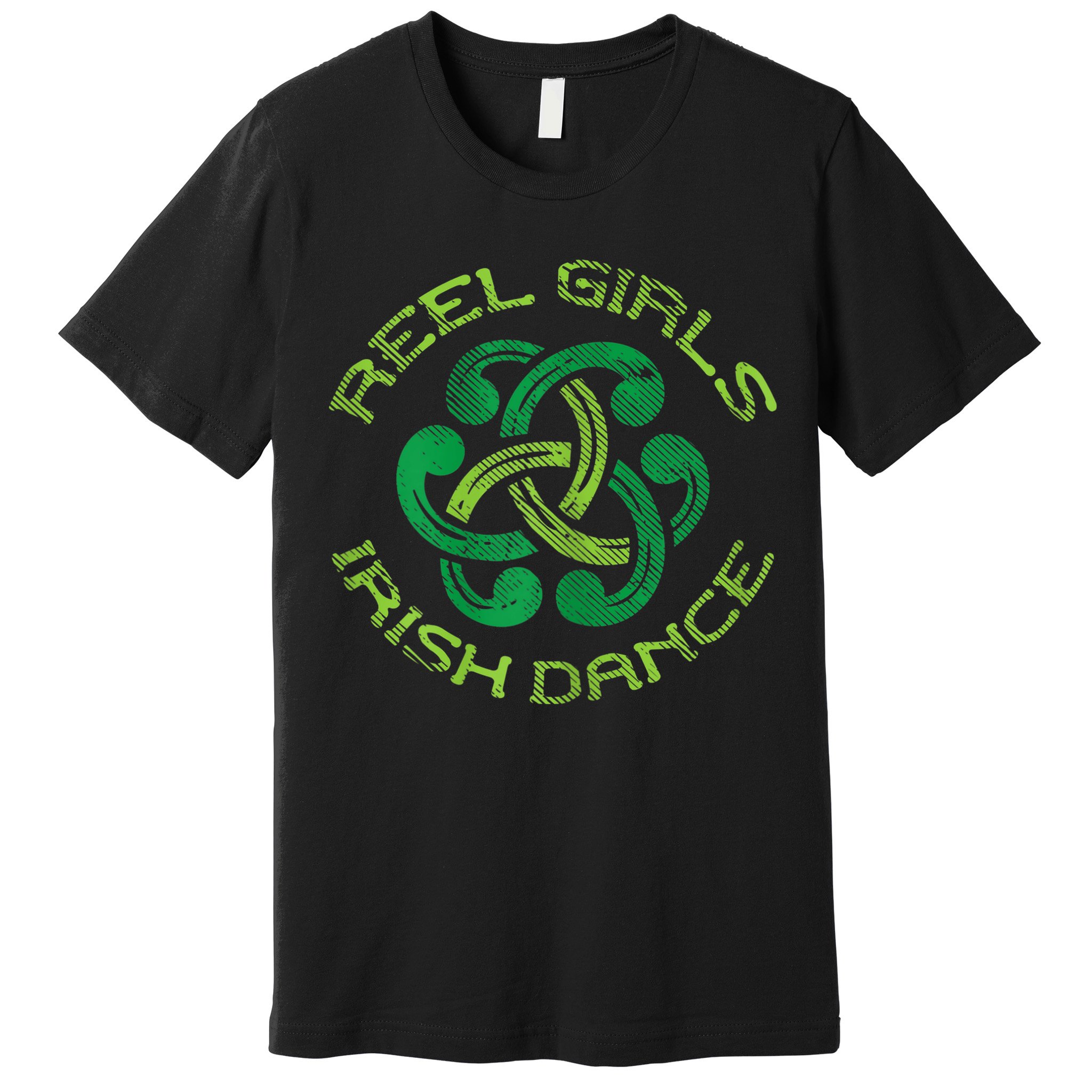 Reel Girl Irish Dance St Patricks Day Ceili Dancer Girl Premium T-Shirt