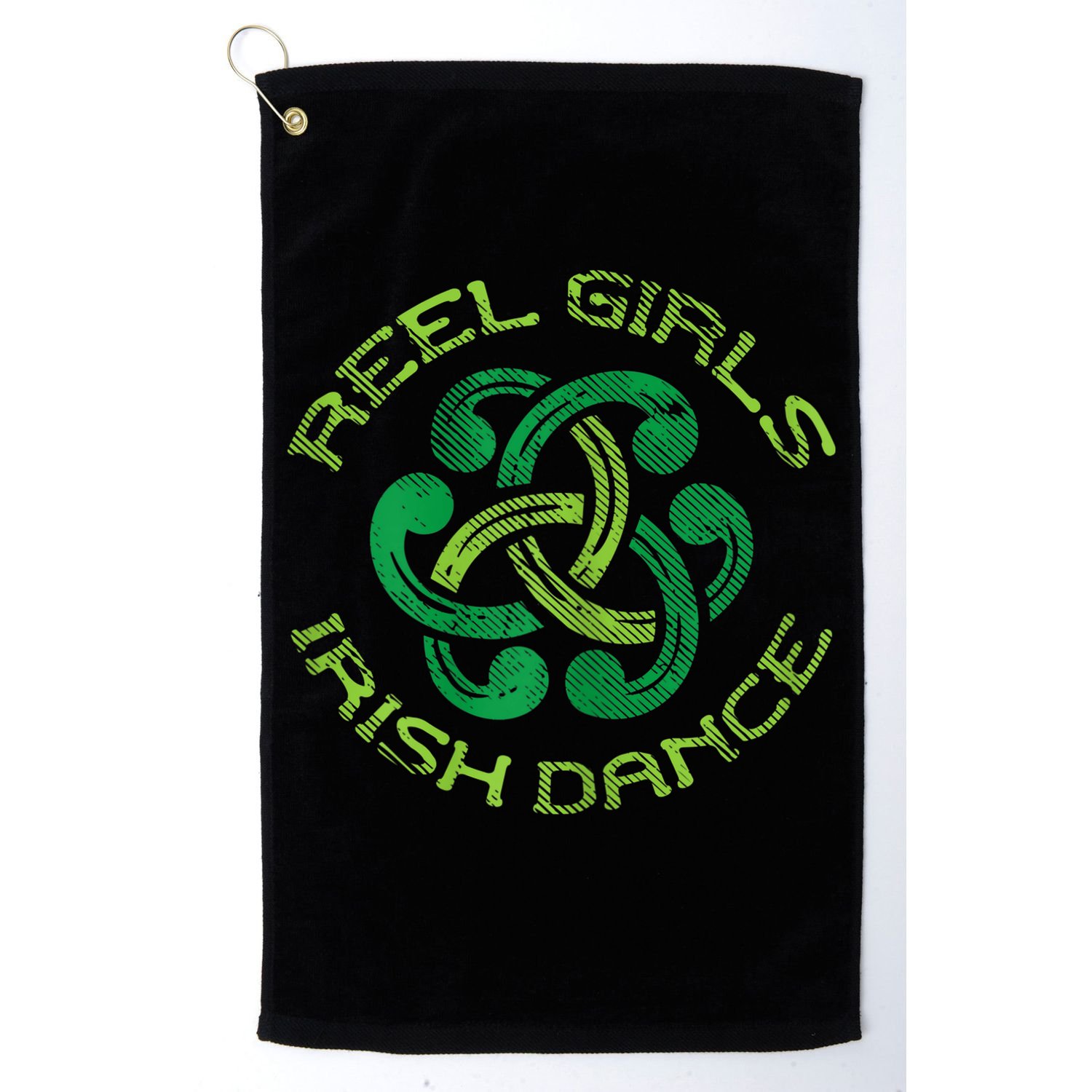 Reel Girl Irish Dance St Patricks Day Ceili Dancer Girl Golf Towel