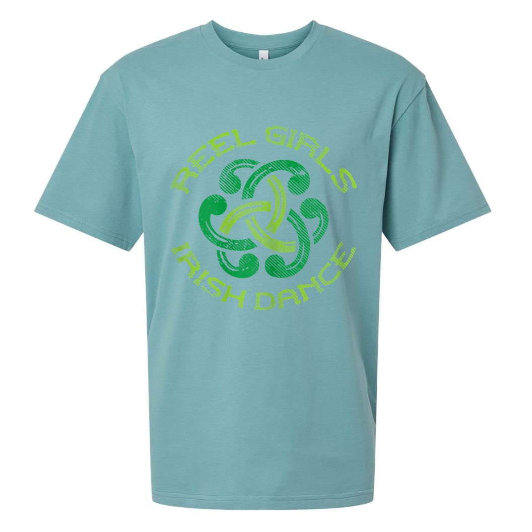 Reel Girl Irish Dance St Patricks Day Ceili Dancer Girl Sueded Cloud Jersey T-Shirt