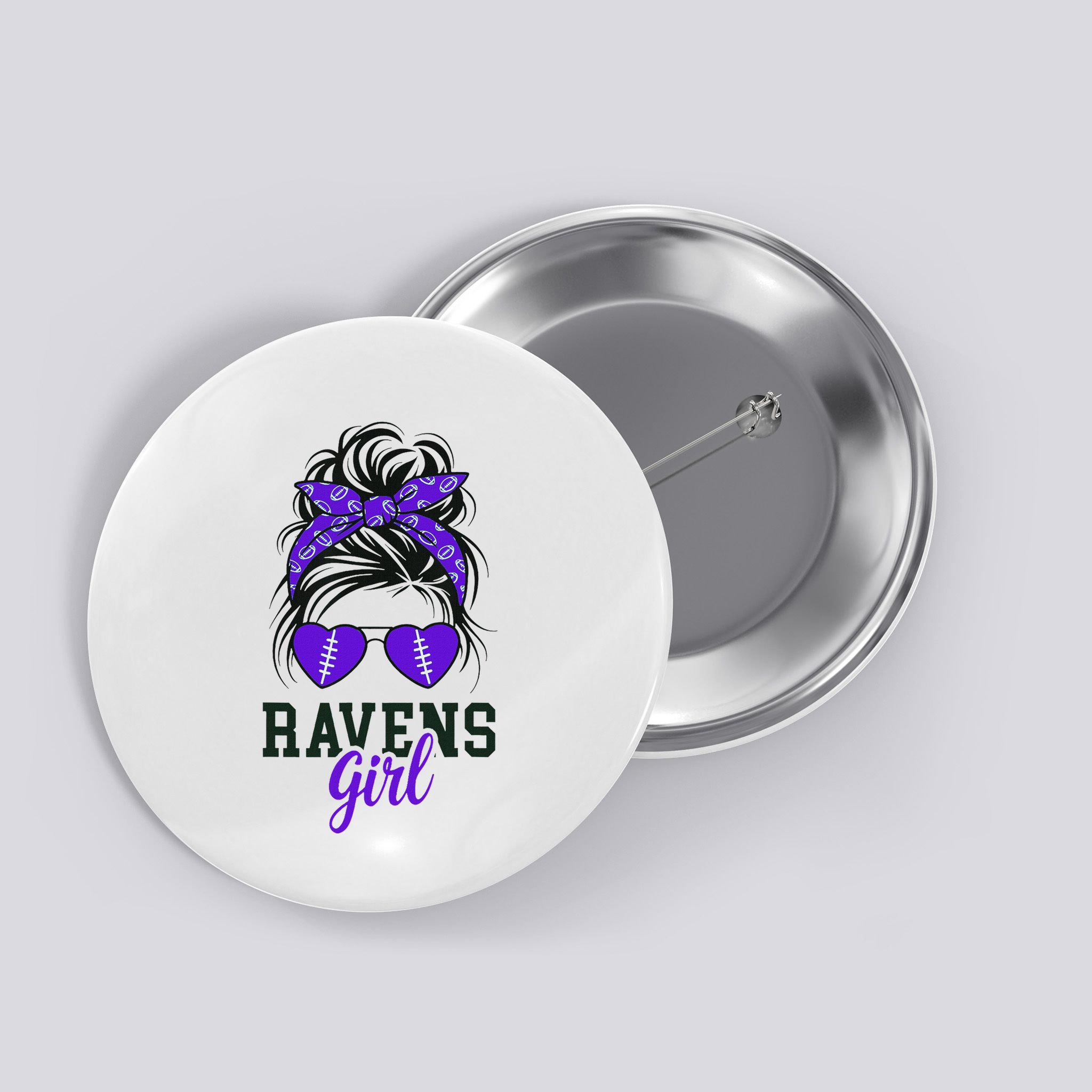 R.A.V.E.N.S Girl Just A Girl Who Loves Button
