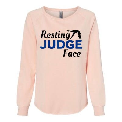 Resting Gymnastics Judge Face Raglan Baseball Womens California Wash Sweatshirt