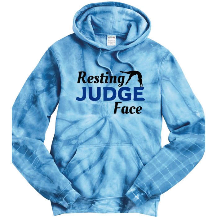 Resting Gymnastics Judge Face Raglan Baseball Tie Dye Hoodie