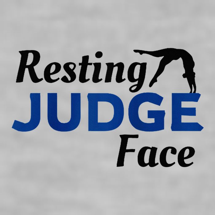 Resting Gymnastics Judge Face Raglan Baseball Ladies PosiCharge Tri-Blend Wicking Tank