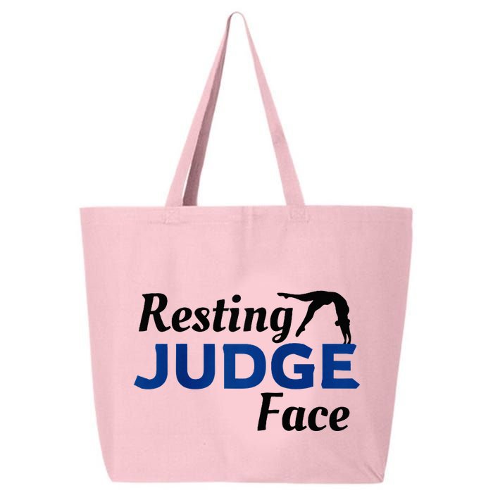 Resting Gymnastics Judge Face Raglan Baseball 25L Jumbo Tote