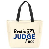 Resting Gymnastics Judge Face Raglan Baseball Zip Tote Bag