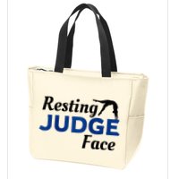 Resting Gymnastics Judge Face Raglan Baseball Zip Tote Bag