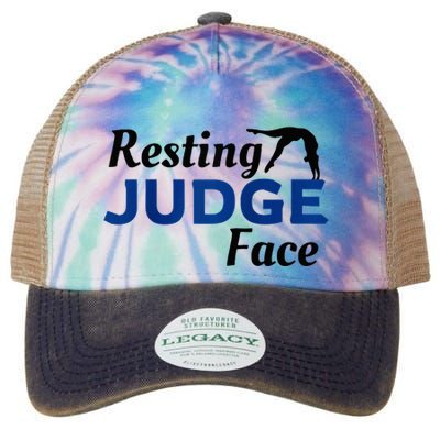 Resting Gymnastics Judge Face Raglan Baseball Legacy Tie Dye Trucker Hat