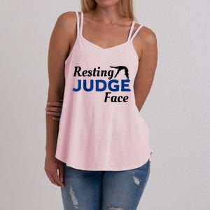 Resting Gymnastics Judge Face Raglan Baseball Women's Strappy Tank