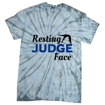 Resting Gymnastics Judge Face Raglan Baseball Tie-Dye T-Shirt