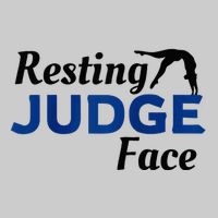Resting Gymnastics Judge Face Raglan Baseball Tie-Dye T-Shirt
