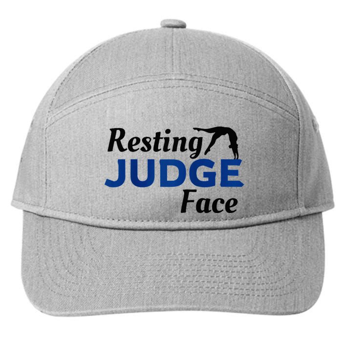 Resting Gymnastics Judge Face Raglan Baseball 7-Panel Snapback Hat