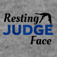 Resting Gymnastics Judge Face Raglan Baseball 7-Panel Snapback Hat