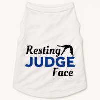 Resting Gymnastics Judge Face Raglan Baseball Doggie Tank