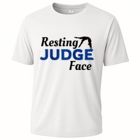 Resting Gymnastics Judge Face Raglan Baseball Performance Shirt