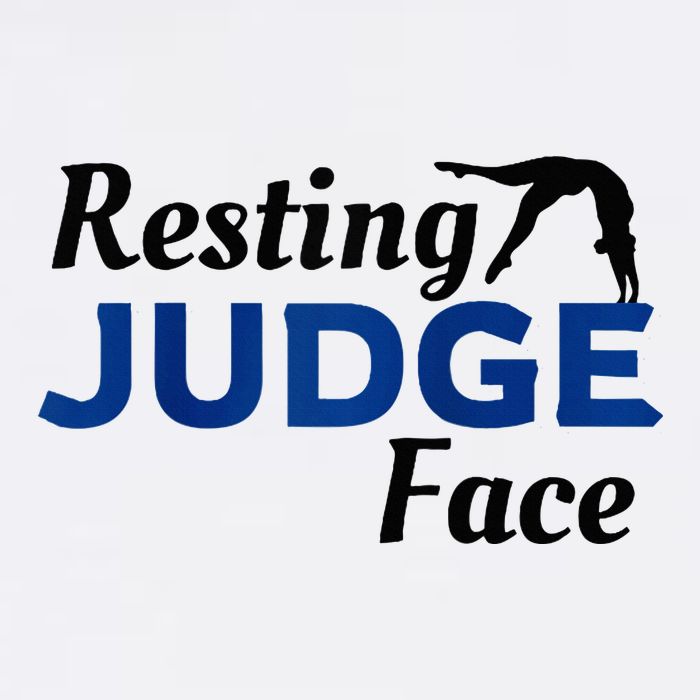 Resting Gymnastics Judge Face Raglan Baseball Performance Shirt