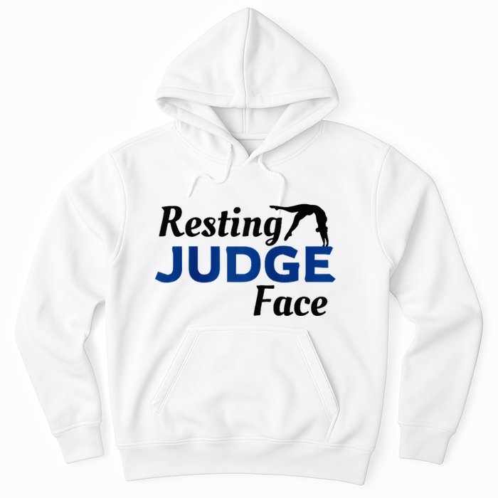 Resting Gymnastics Judge Face Raglan Baseball Hoodie