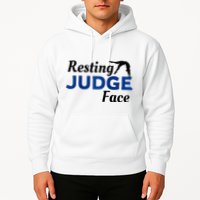 Resting Gymnastics Judge Face Raglan Baseball Hoodie