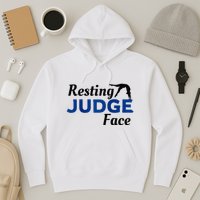 Resting Gymnastics Judge Face Raglan Baseball Hoodie