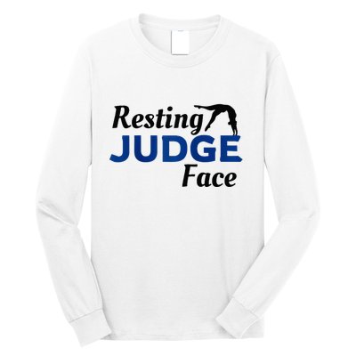 Resting Gymnastics Judge Face Raglan Baseball Long Sleeve Shirt