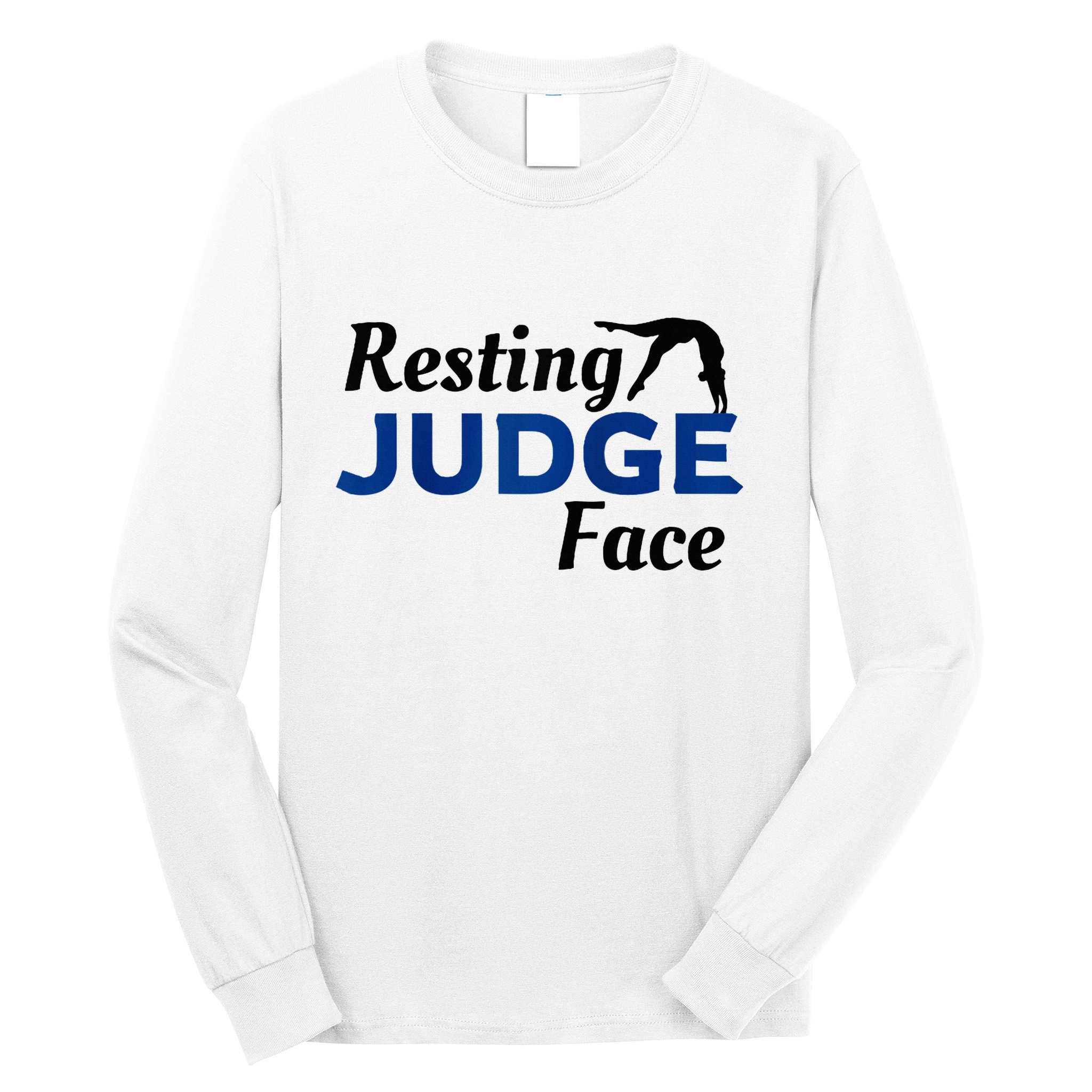 Resting Gymnastics Judge Face Raglan Baseball Long Sleeve Shirt