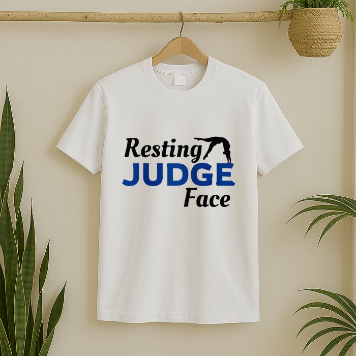 Resting Gymnastics Judge Face Raglan Baseball T-Shirt