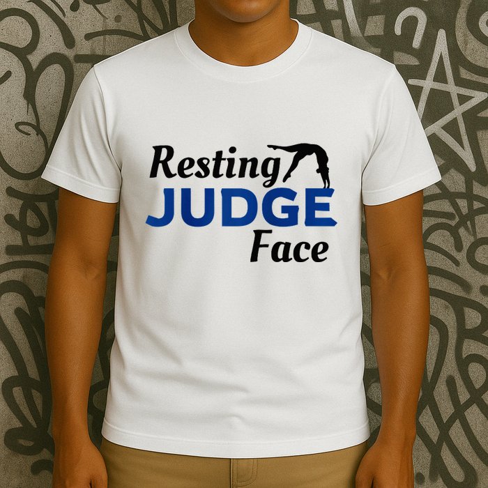 Resting Gymnastics Judge Face Raglan Baseball T-Shirt