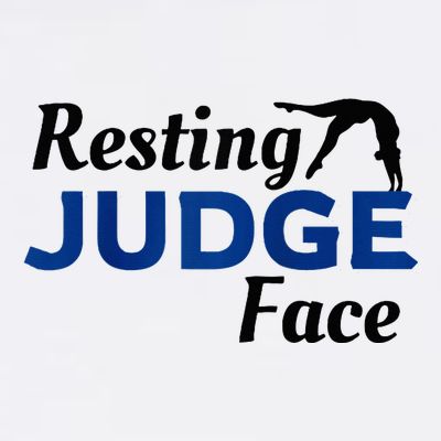Resting Gymnastics Judge Face Raglan Baseball T-Shirt