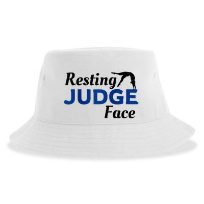 Resting Gymnastics Judge Face Raglan Baseball Sustainable Bucket Hat