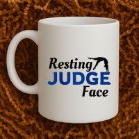 Resting Gymnastics Judge Face Raglan Baseball Mug