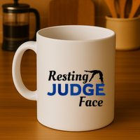 Resting Gymnastics Judge Face Raglan Baseball Mug