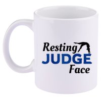 Resting Gymnastics Judge Face Raglan Baseball 11oz C Handle Ceramic Mug