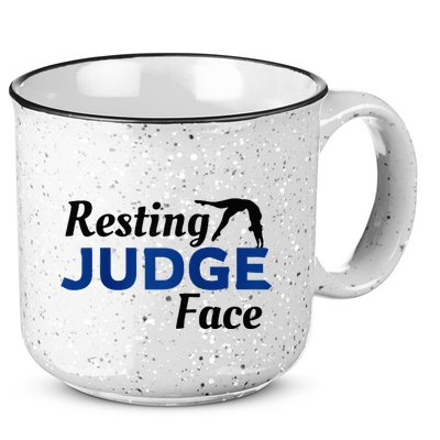 Resting Gymnastics Judge Face Raglan Baseball 15oz Campfire Ceramic Mug