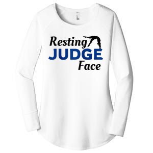 Resting Gymnastics Judge Face Raglan Baseball Women's Perfect Tri Tunic Long Sleeve Shirt