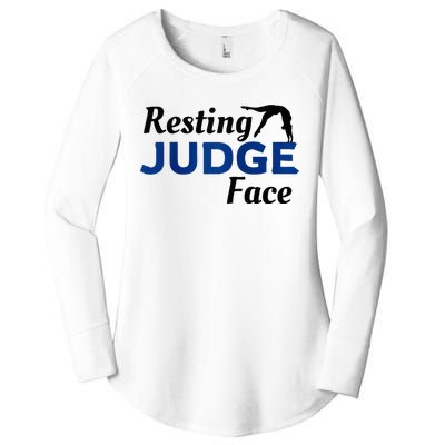 Resting Gymnastics Judge Face Raglan Baseball Women's Perfect Tri Tunic Long Sleeve Shirt