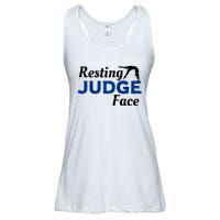 Resting Gymnastics Judge Face Raglan Baseball Ladies Essential Flowy Tank