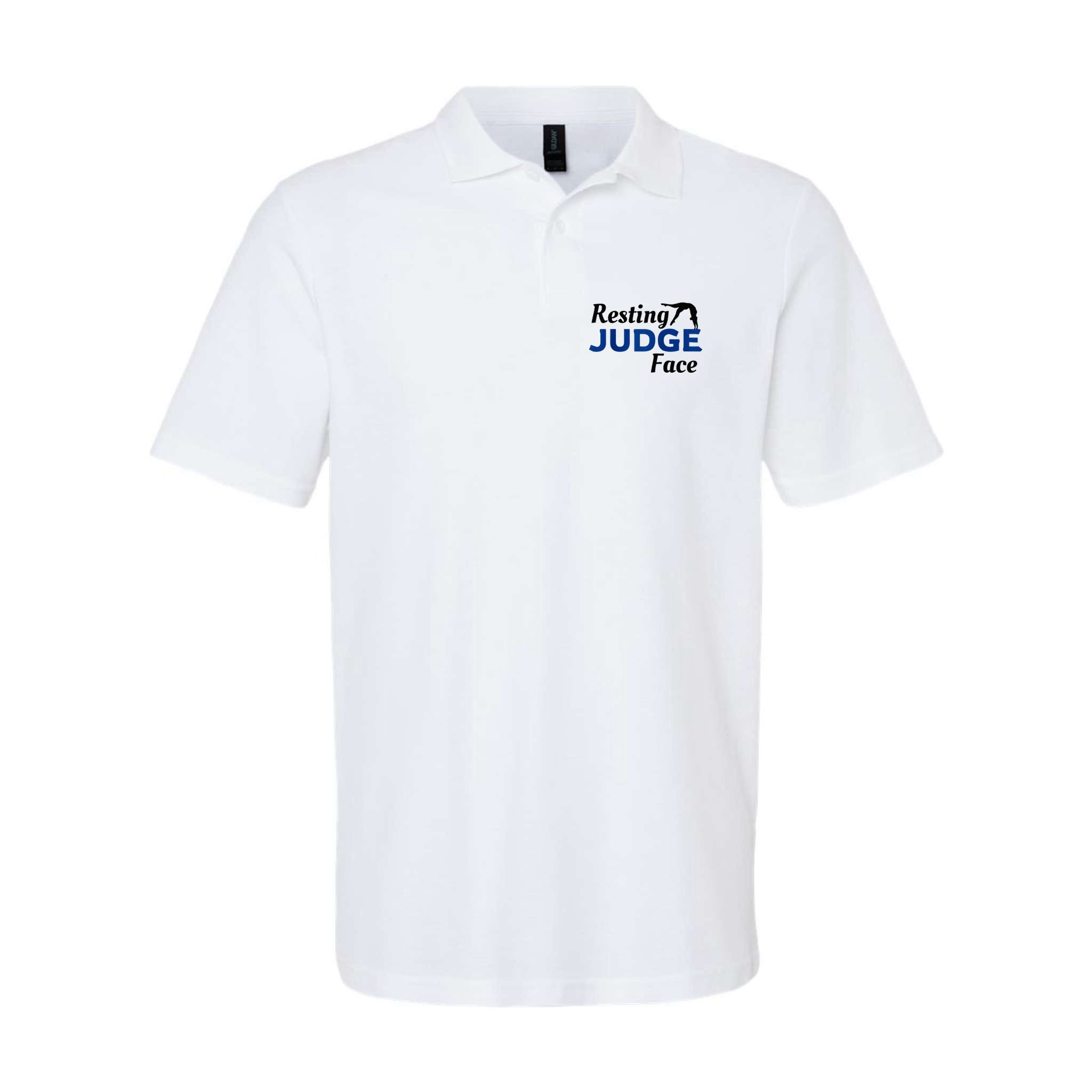 Resting Gymnastics Judge Face Raglan Baseball Polo