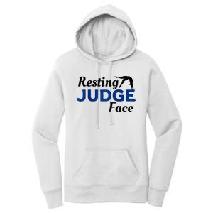 Resting Gymnastics Judge Face Raglan Baseball Women's Pullover Hoodie