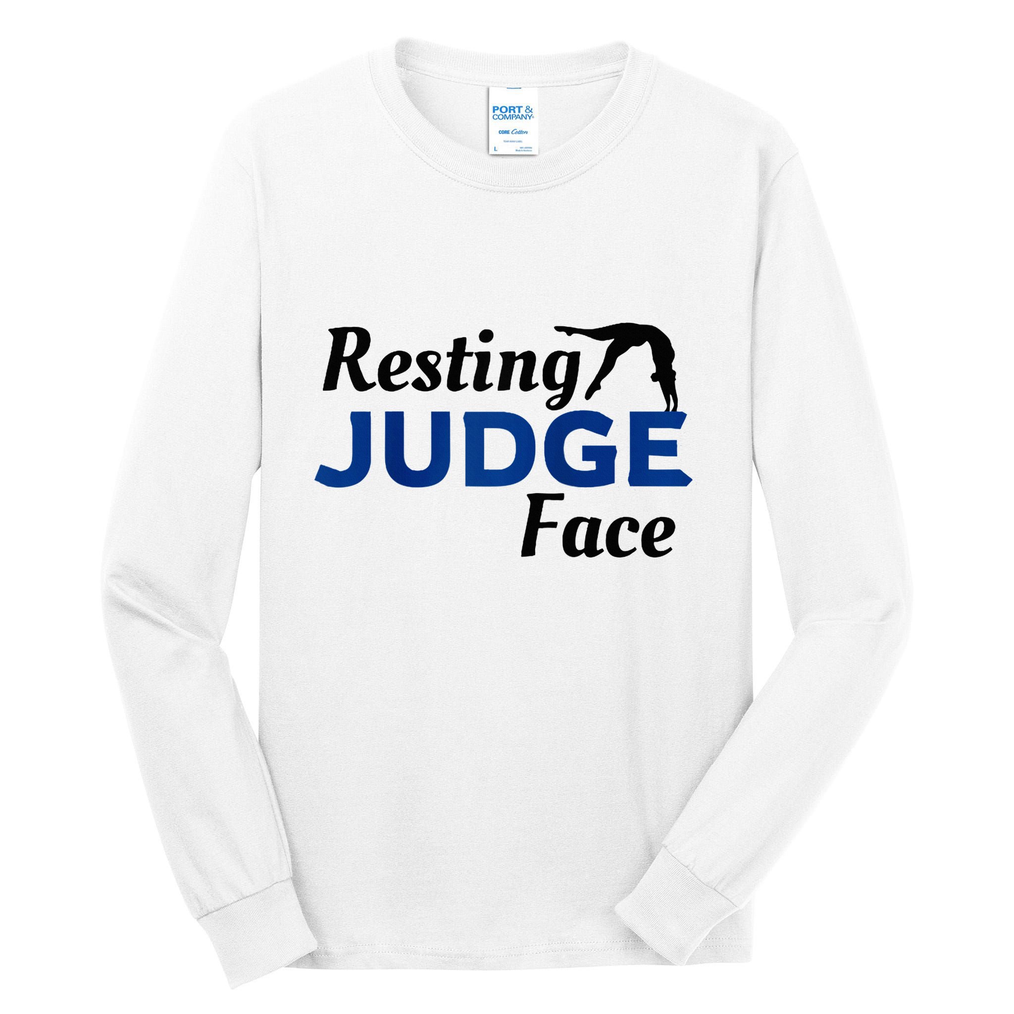 Resting Gymnastics Judge Face Raglan Baseball Tall Long Sleeve T-Shirt
