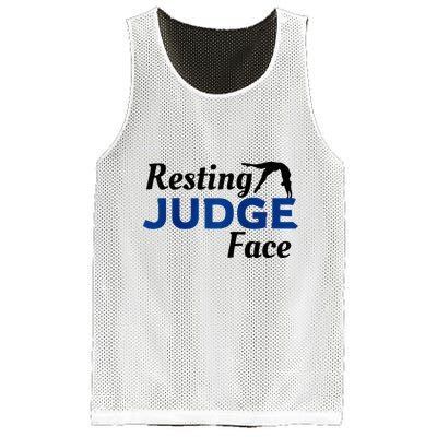 Resting Gymnastics Judge Face Raglan Baseball Mesh Reversible Basketball Jersey Tank