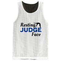 Resting Gymnastics Judge Face Raglan Baseball Mesh Reversible Basketball Jersey Tank